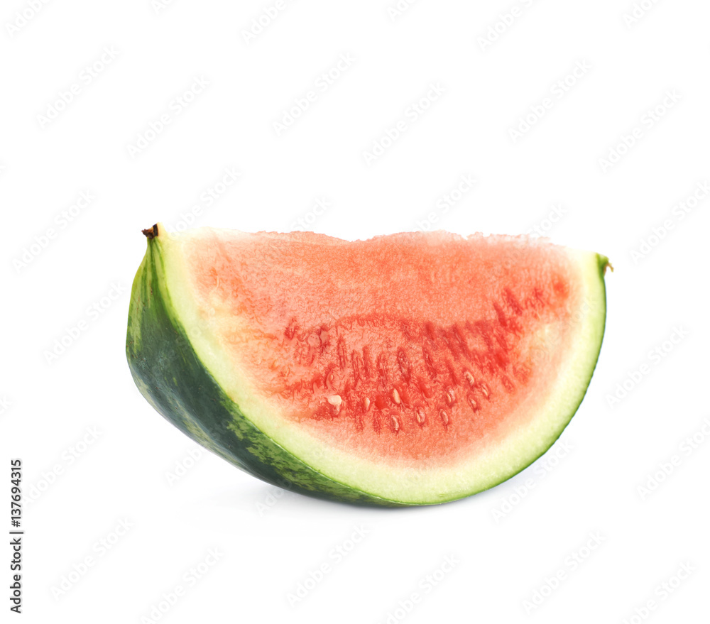 Single watermelon slice isolated Single watermelon slice isolated