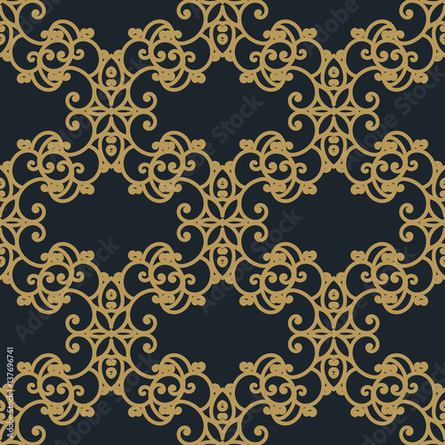 Seamless vintage background, retro style pattern. Vector illustration