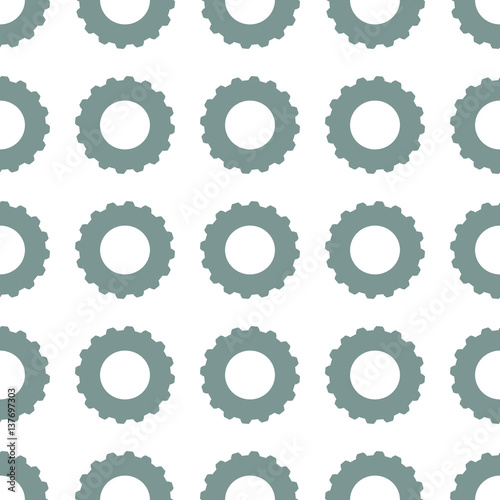 Seamless pattern of Gearwheels. Vector illustration background