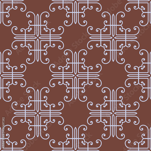 Seamless vintage background, retro style pattern. Vector illustration