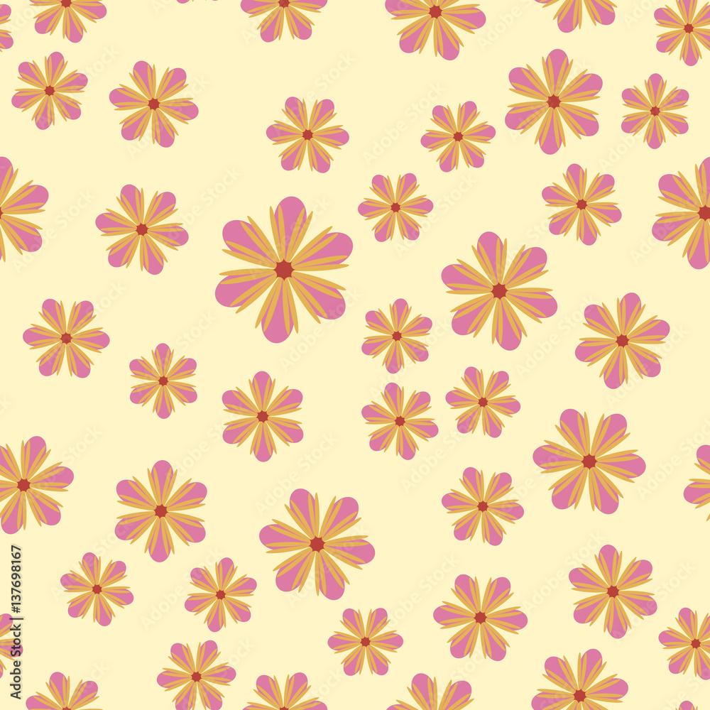 Exquisite floral ornament with random flowers. For fabric, wrapping paper, wallpaper, design and interior. Vector background. Exquisite floral ornament with random flowers. For fabric, wrapping paper, wallpaper, design and interior. Vector background.