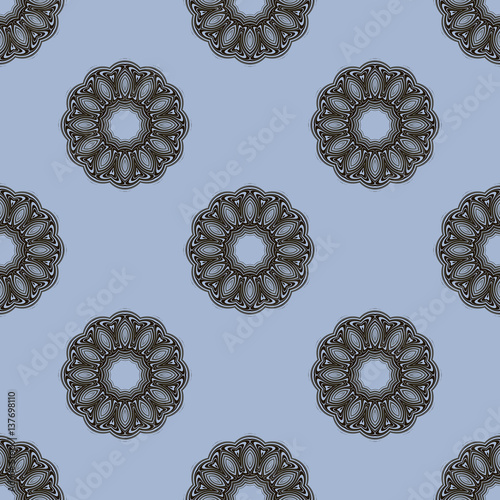 Seamless floral classic vintage style pattern. Vector illustration