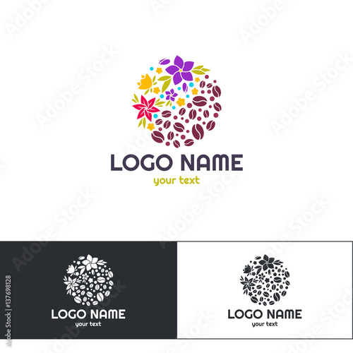 Flowers Coffee Logo Two
