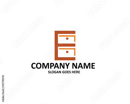 E Letter Cabinet Logo