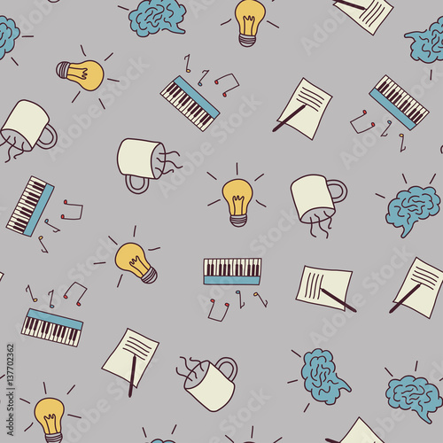Music writing pattern