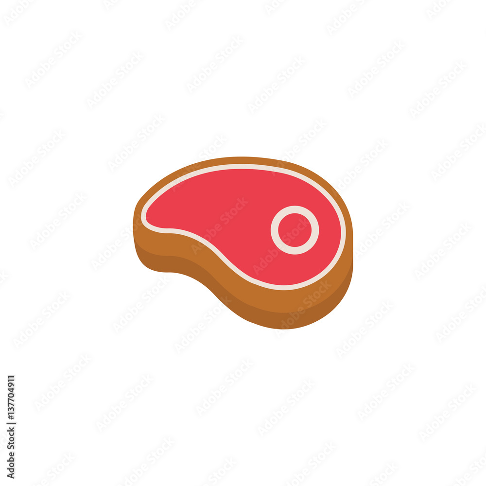 Beef steak flat icon, food & drink elements, T-bone sign, a colorful solid pattern on a white background, eps 10. Beef steak flat icon, food & drink elements, T-bone sign, a colorful solid pattern on a white background, eps 10.