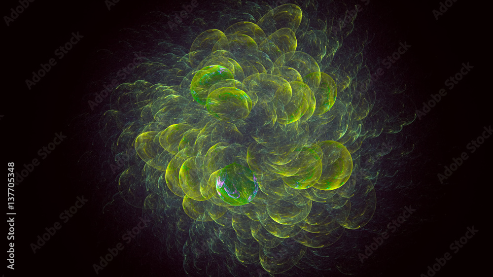 3D rendering abstract fractal light background 3D rendering abstract fractal light background