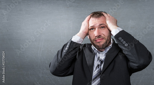 Obraz na plátně Überforderung - Burnout - Stress