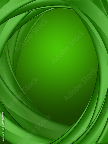 3d illustration green background