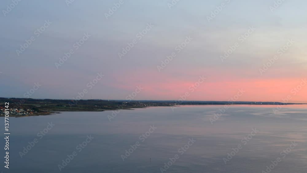 View of seascape and landscape at dusk. Nature background View of seascape and landscape at dusk. Nature background