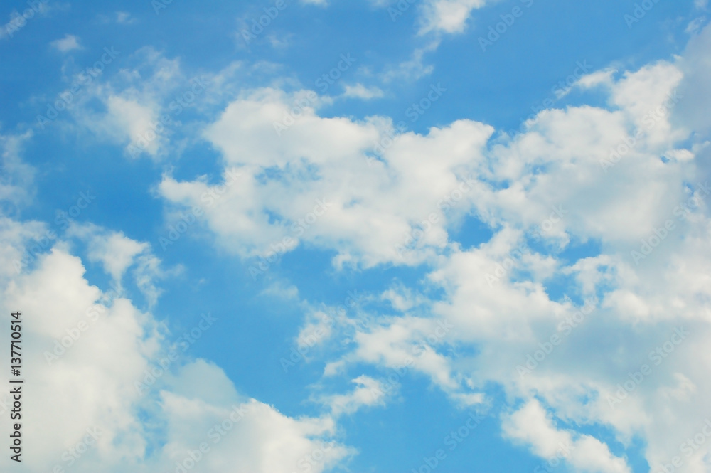 Blue sky with clouds