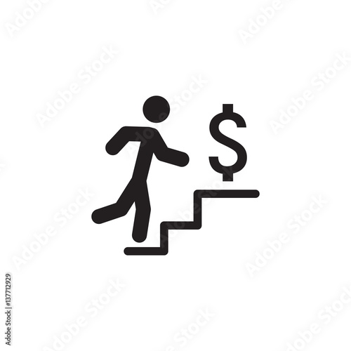 Make More Money Icon. Business Concept. Flat Design.