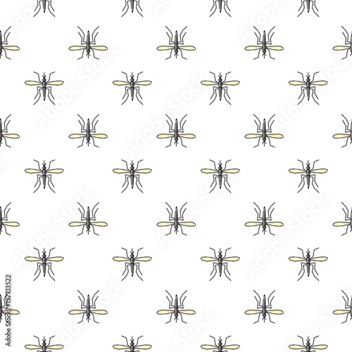 Mosquito vector seamless pattern for textile design, wallpaper, wrapping paper © mashot