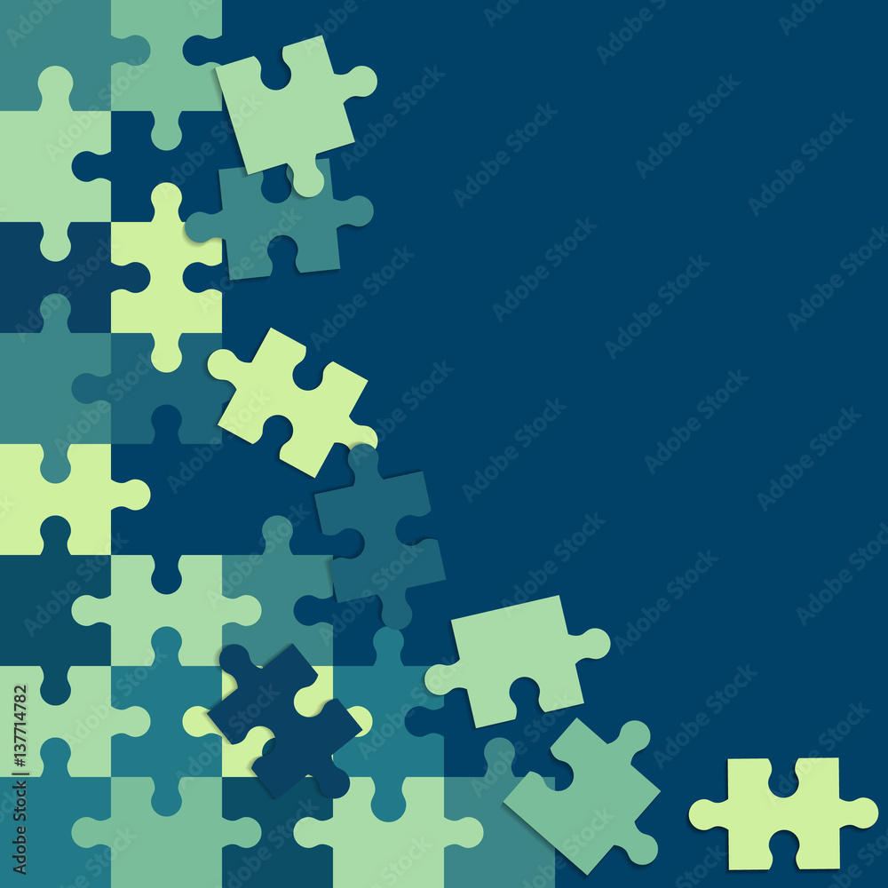 Abstract colorful background of puzzle pieces Abstract colorful background of puzzle pieces