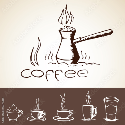 Hand Drawn Coffee Sketches