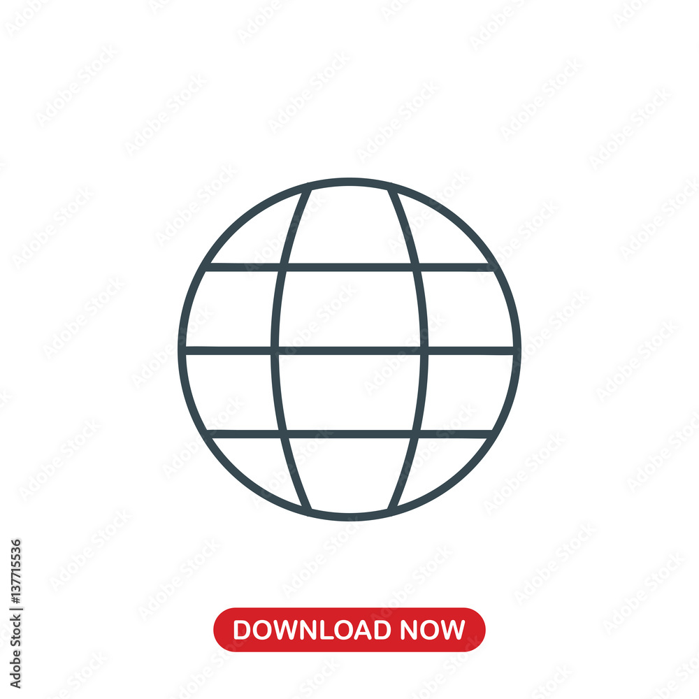 Globe icon vector