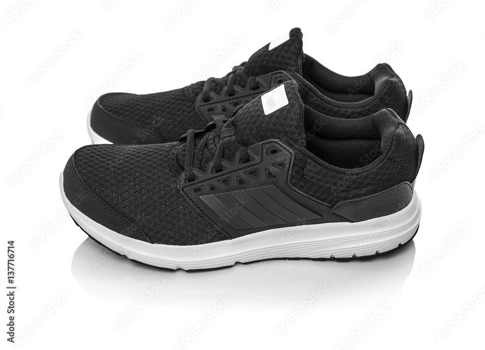 Black unbranded sneakers. Black unbranded sneakers.