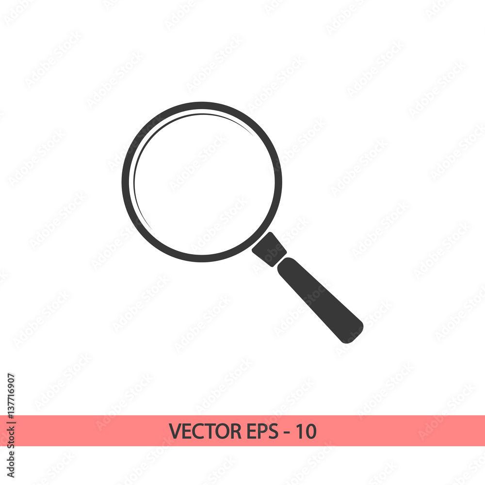 Search icon, vector illustration. Flat design style Search icon, vector illustration. Flat design style
