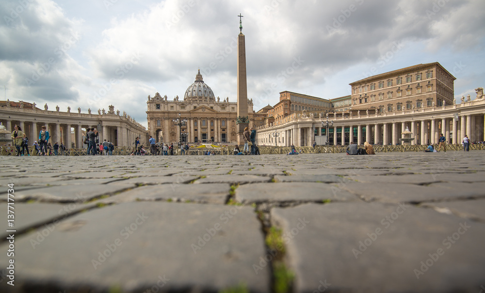 Rome and Vatican on St.Peter square