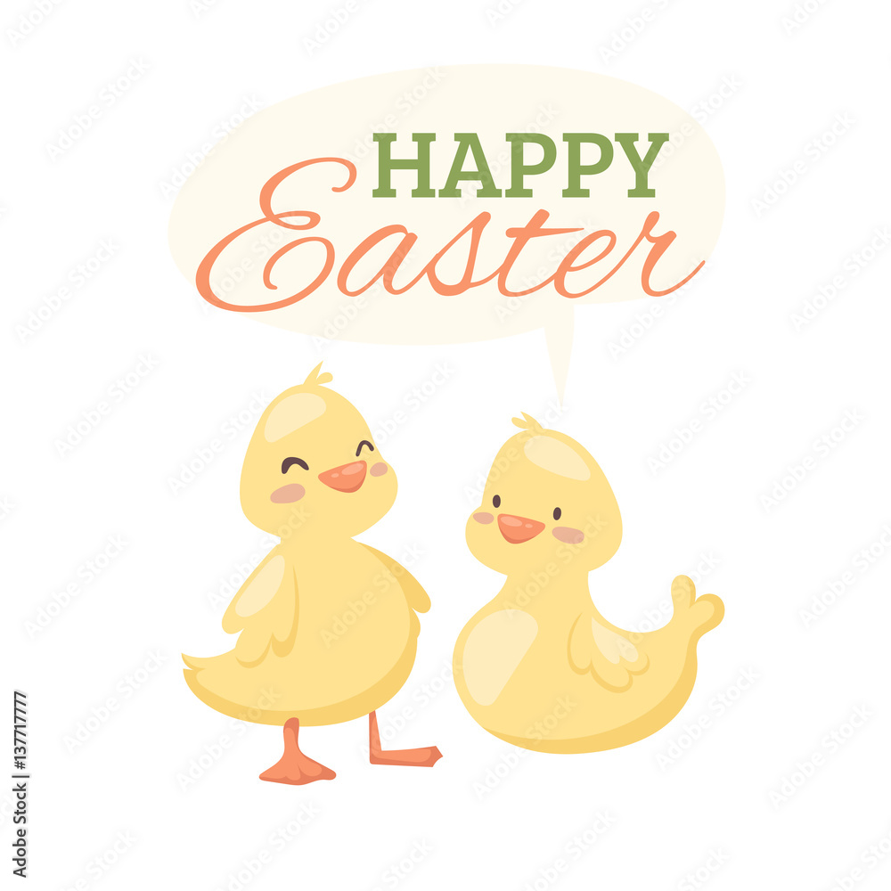 Fototapeta premium Easter holiday vector illustration
