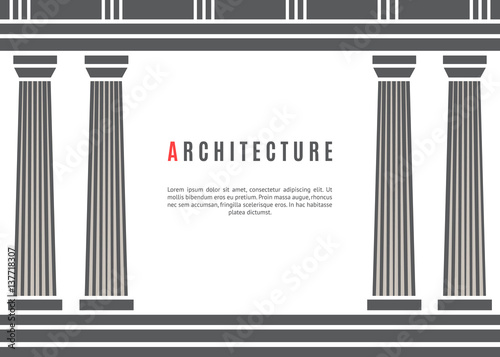 Architecture greek temple background