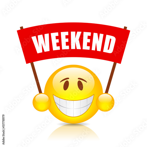 Weekend vector banner