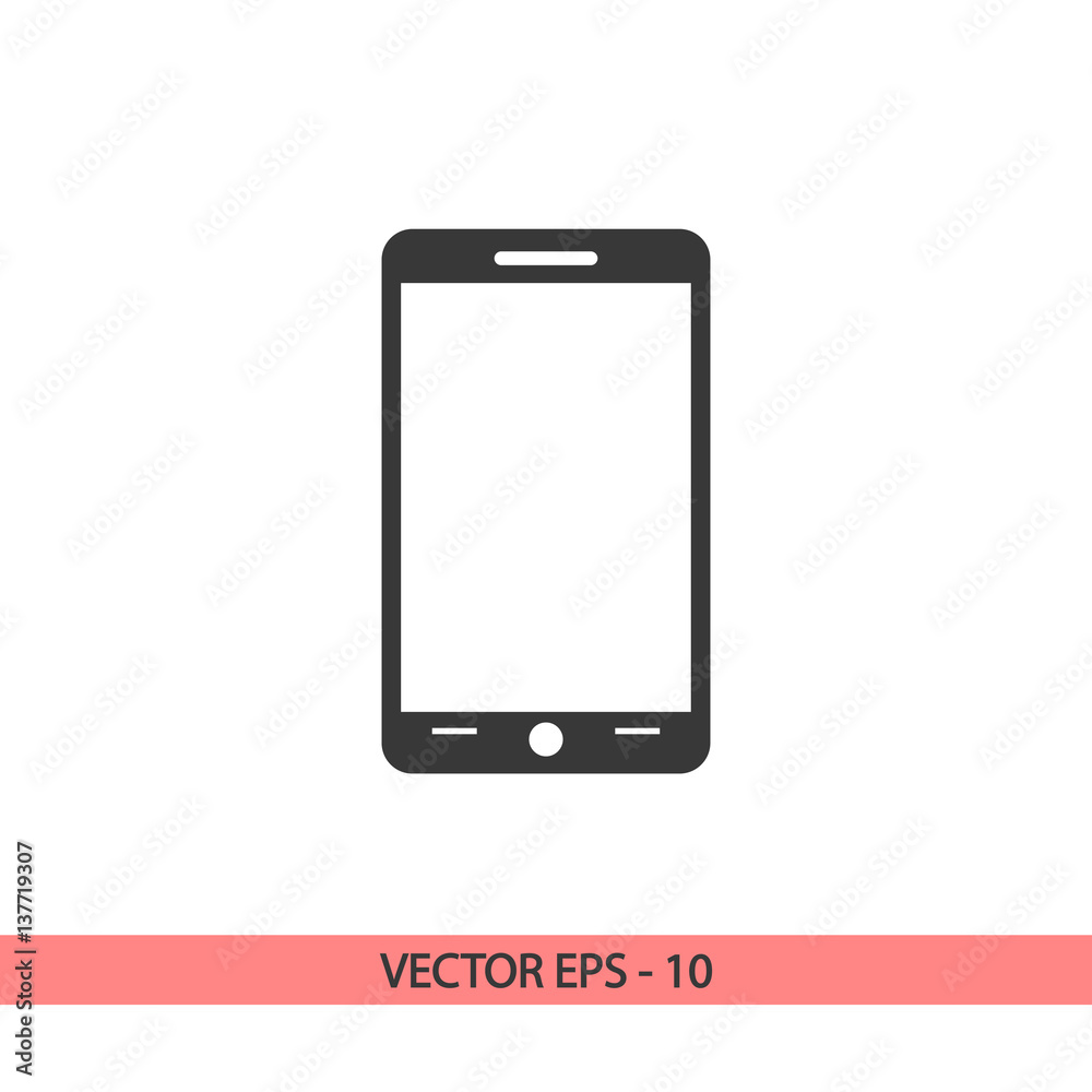 mobile smartphone icon, vector illustration. Flat design style mobile smartphone icon, vector illustration. Flat design style