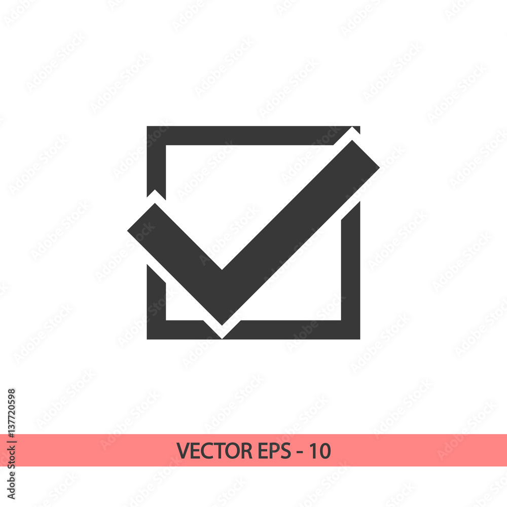 confirm icons; vector illustration. Flat design style confirm icons; vector illustration. Flat design style