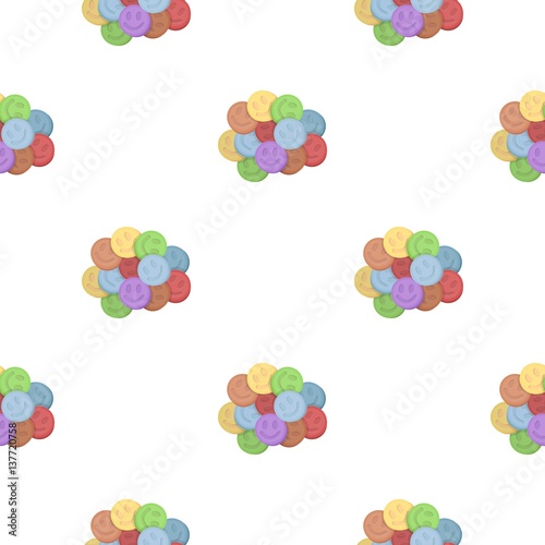 Ecstasy icon in cartoon style isolated on white background. Drugs symbol stock vector illustration.