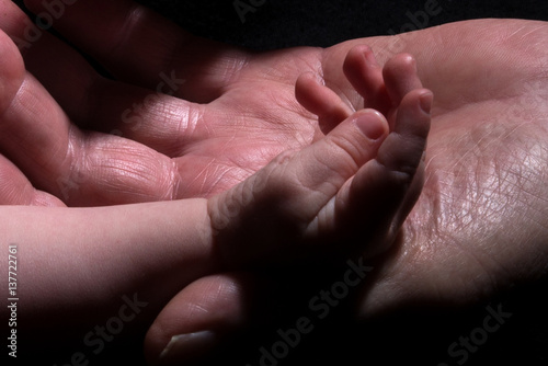 Baby Hand - Urgroßvater Hand-Generationen