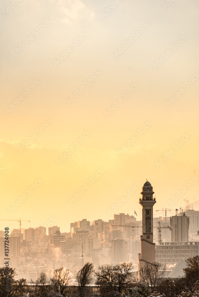 Beautiful view of Iranian city