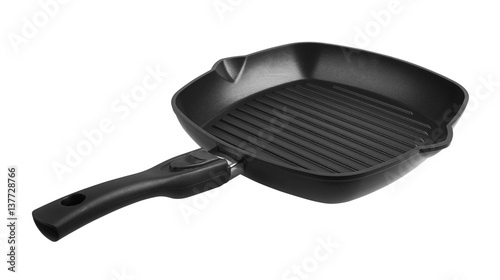 Pan for grill with handle