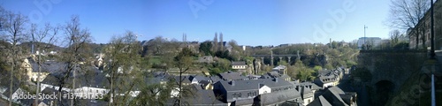 Panorama view of luxembourg residental area