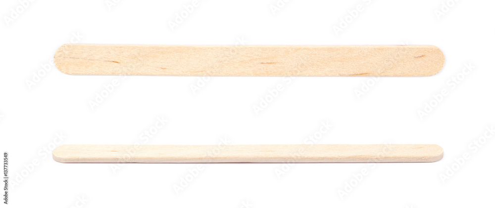 Medical test wooden stick isolated Medical test wooden stick isolated