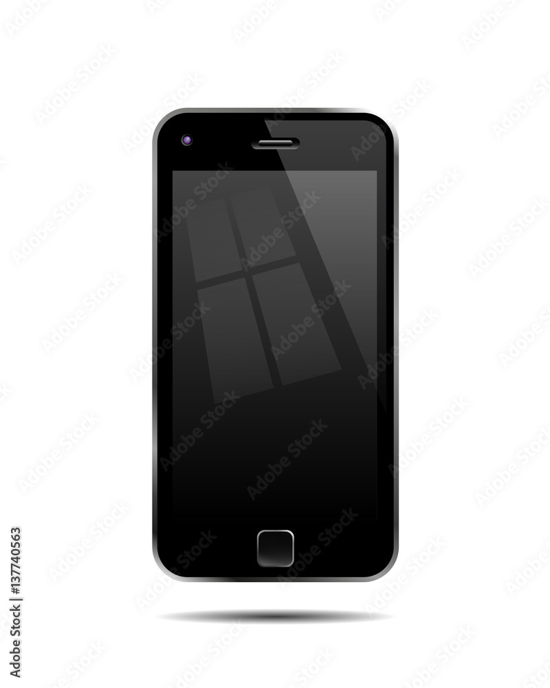 Semi Realistic Vector Illustration Of A Mobile Phone Semi Realistic Vector Illustration Of A Mobile Phone