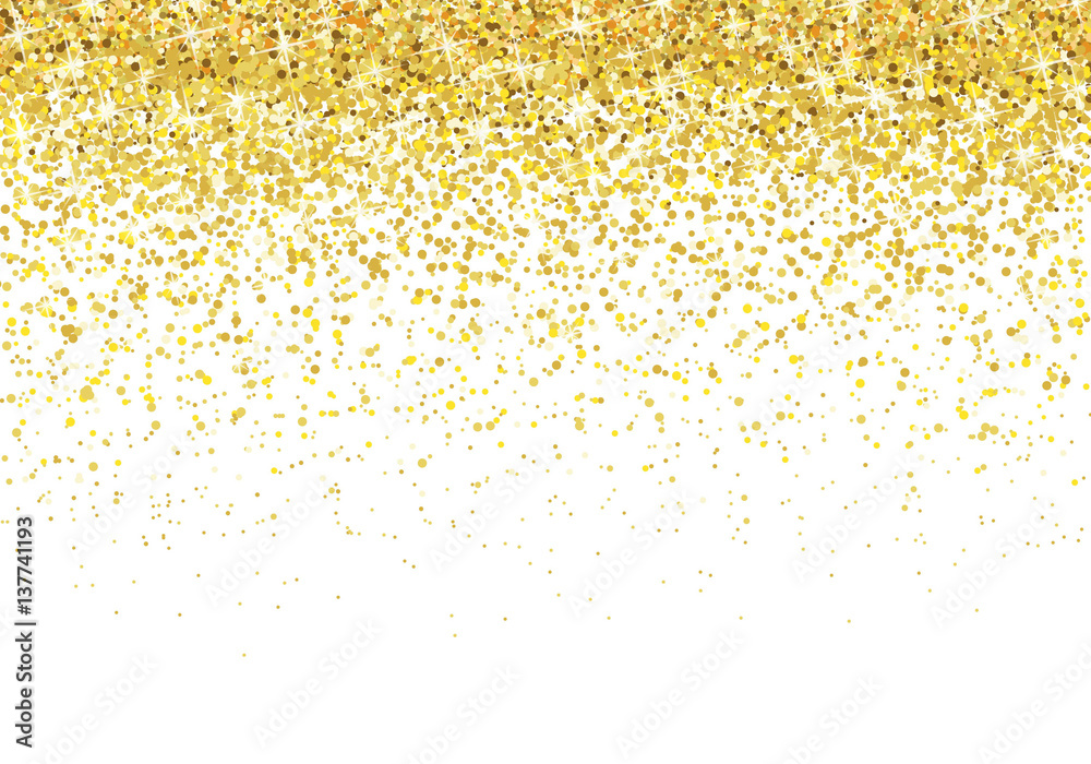 Gold glitter background Vector Gold glitter background Vector