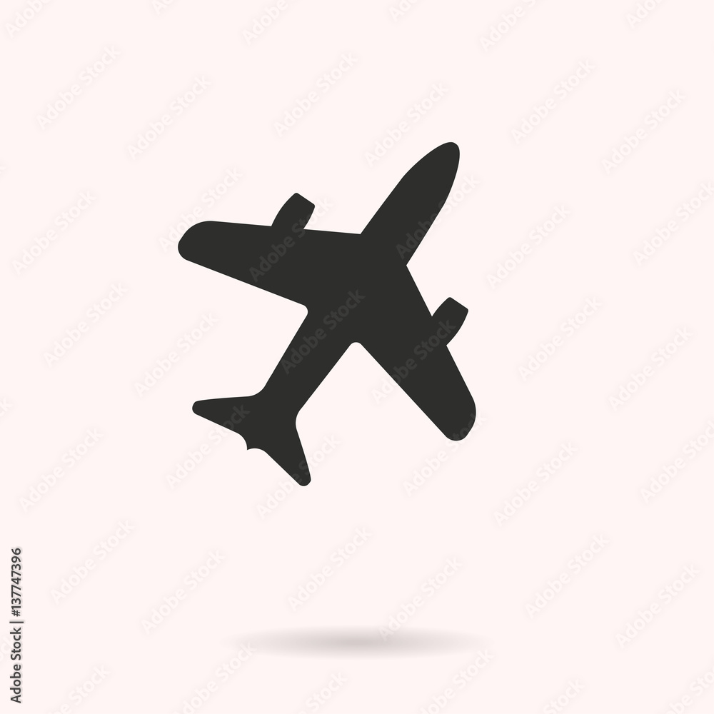 Airplane - vector icon.