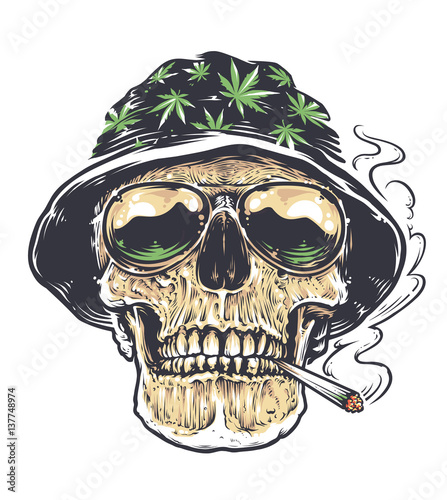 Rastaman Skull Art
