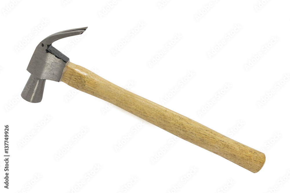 hammer on white background