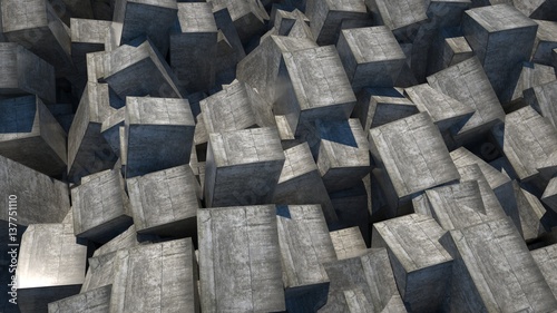 Fototapeta Naklejka Na Ścianę i Meble -  Abstract concrete background, 3 d render