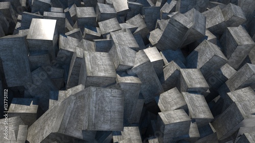 Abstract concrete background, 3 d render