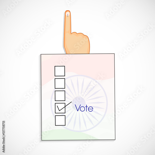 illustration of elements ffor Vote