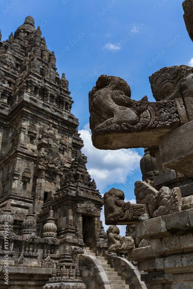 Prambanan temple near Yogyakarta on Java island - Indonesia