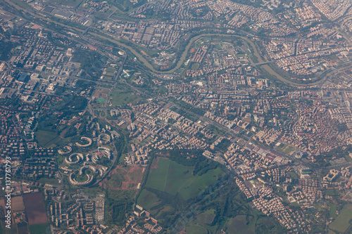 rome, aerial view
