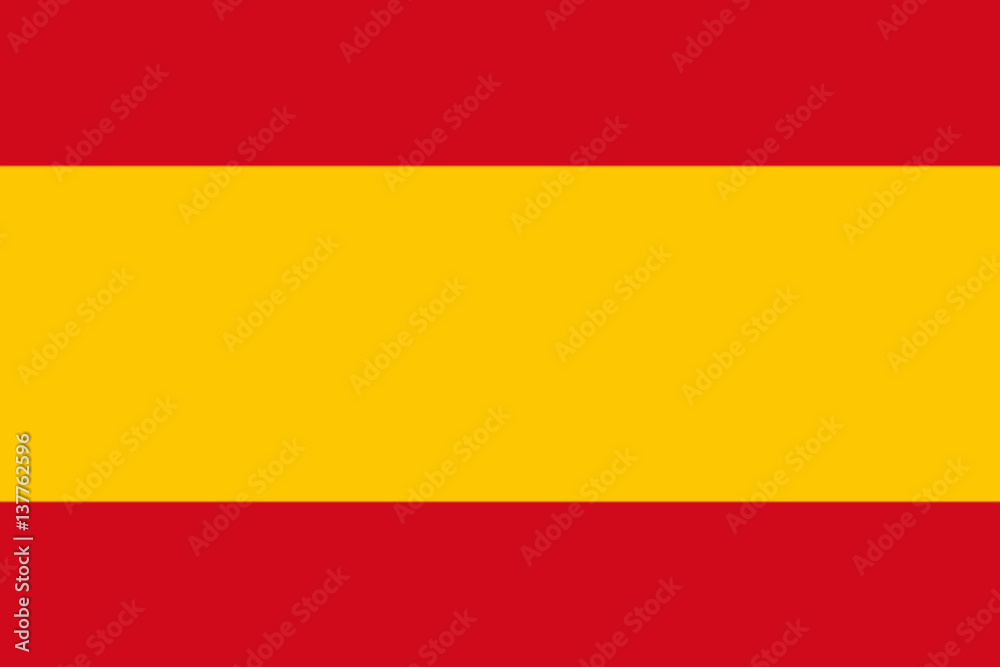 Obraz premium Spanish National Flag 3D illustration