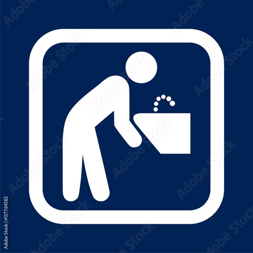 Water Fountain icon - Illustration