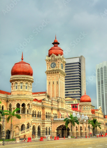 Sultan Abdul Samad Building in Kuala Lumpur. Built in 1897, it houses now offices of the Information Ministry. Malaysia