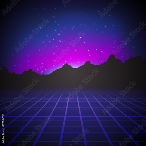Background in style arcades the 80s.