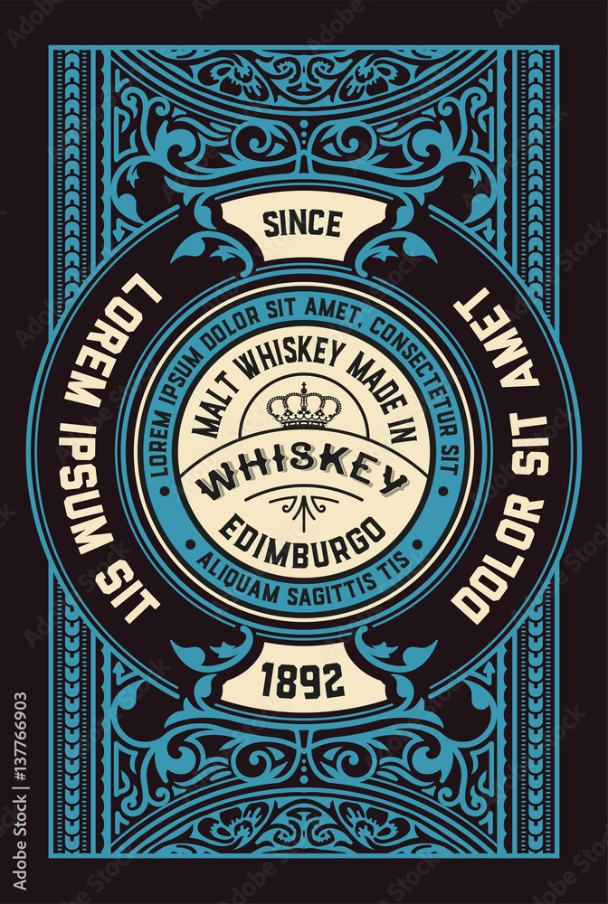 Vertical Old Whiskey card