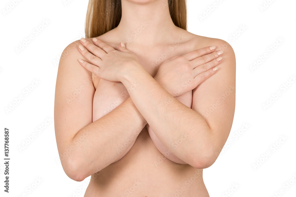 Fototapeta premium Vorderseite Frau (große Brust)